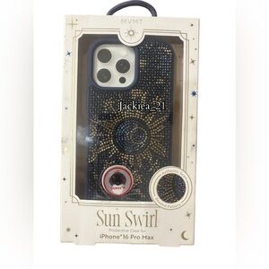 MVMT Sun Swirl Case for iPhone 16 Pro Max - Blue and Gold